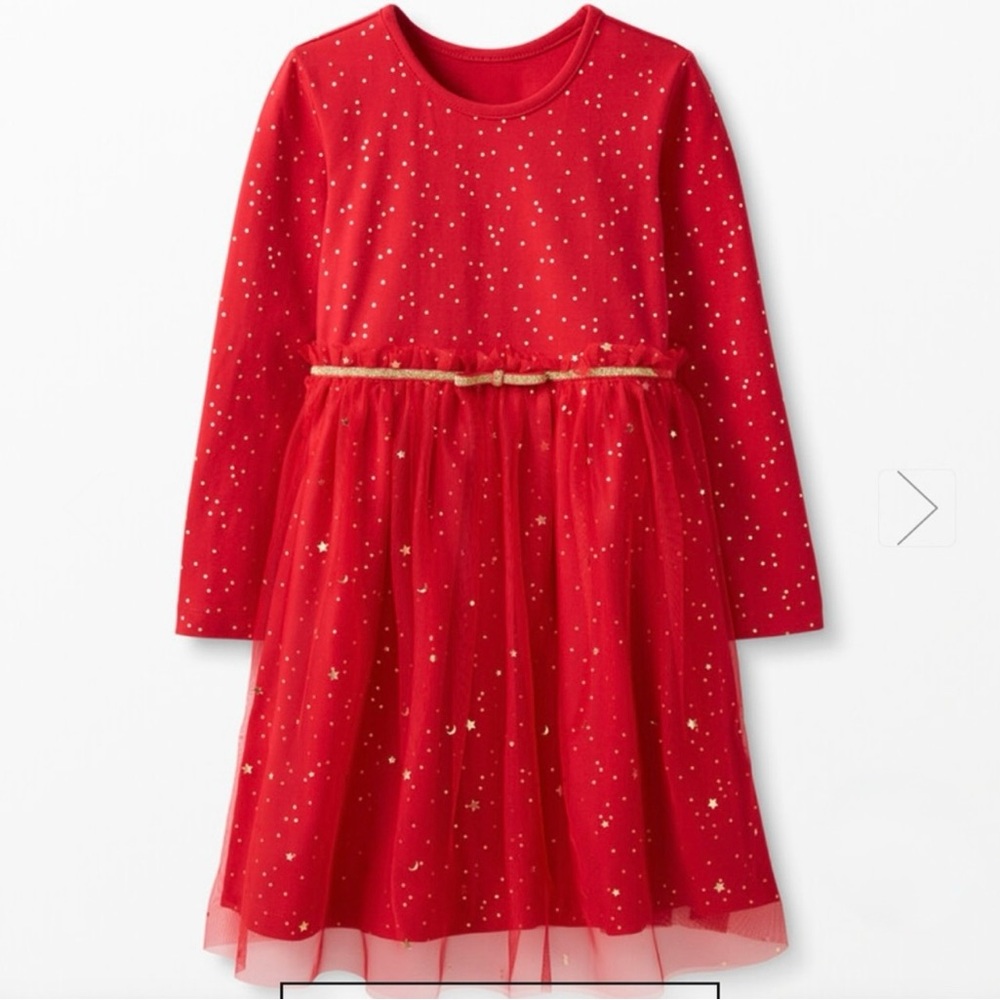 Hanna Andersson Red Starry Holiday Dress